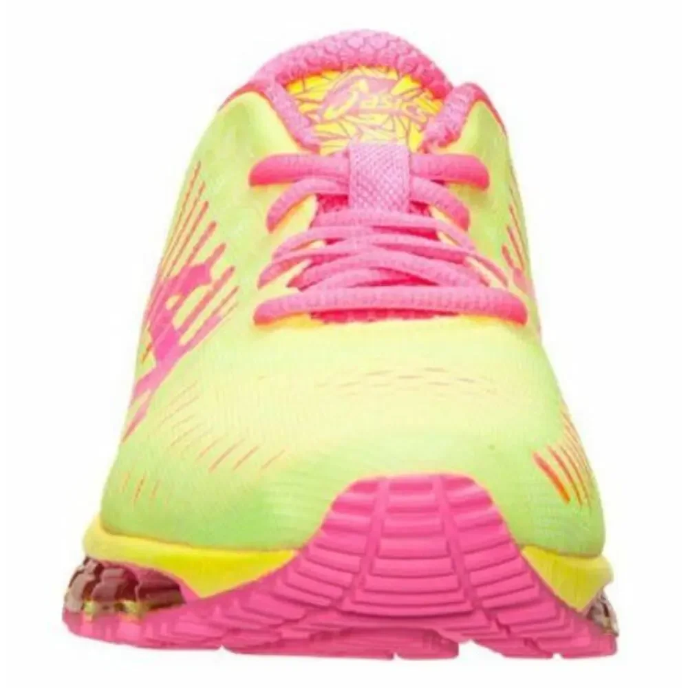 NEW SZ 6 WOMENS ASICS GEL QUANTUM 360 T5J6Q-073 FLASH YELLOW/HOT PINK SNEAKERS